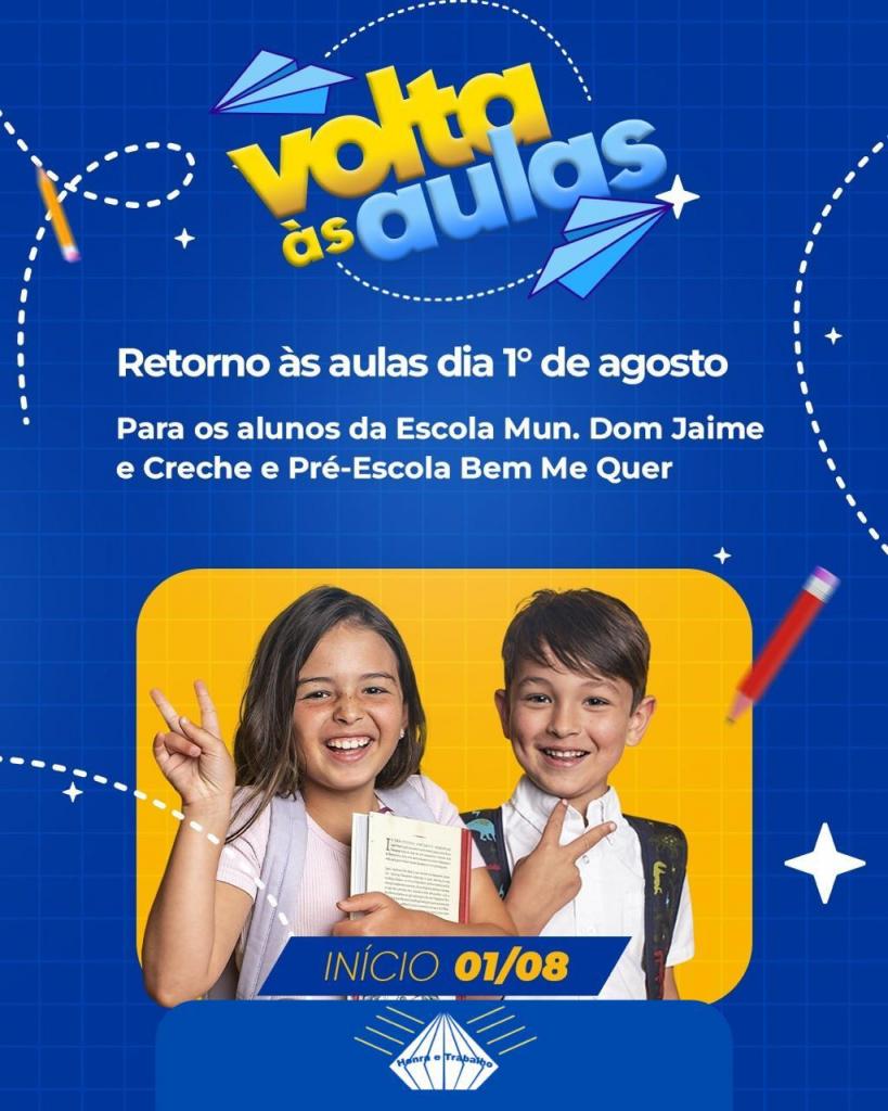 Retorno às aulas no sistema municipal de ensino